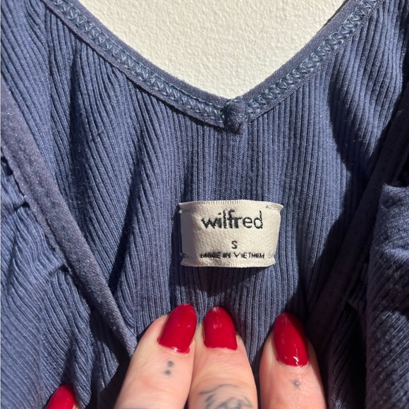 Wilfred Blue Ruffled Bodysuit - Picture 2 of 2